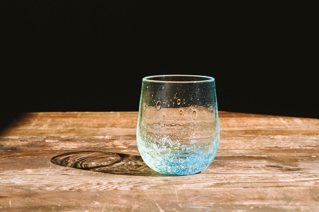 雨停时分玻璃杯 / 早晨蓝 - 玻璃杯 - 玻璃 蓝色