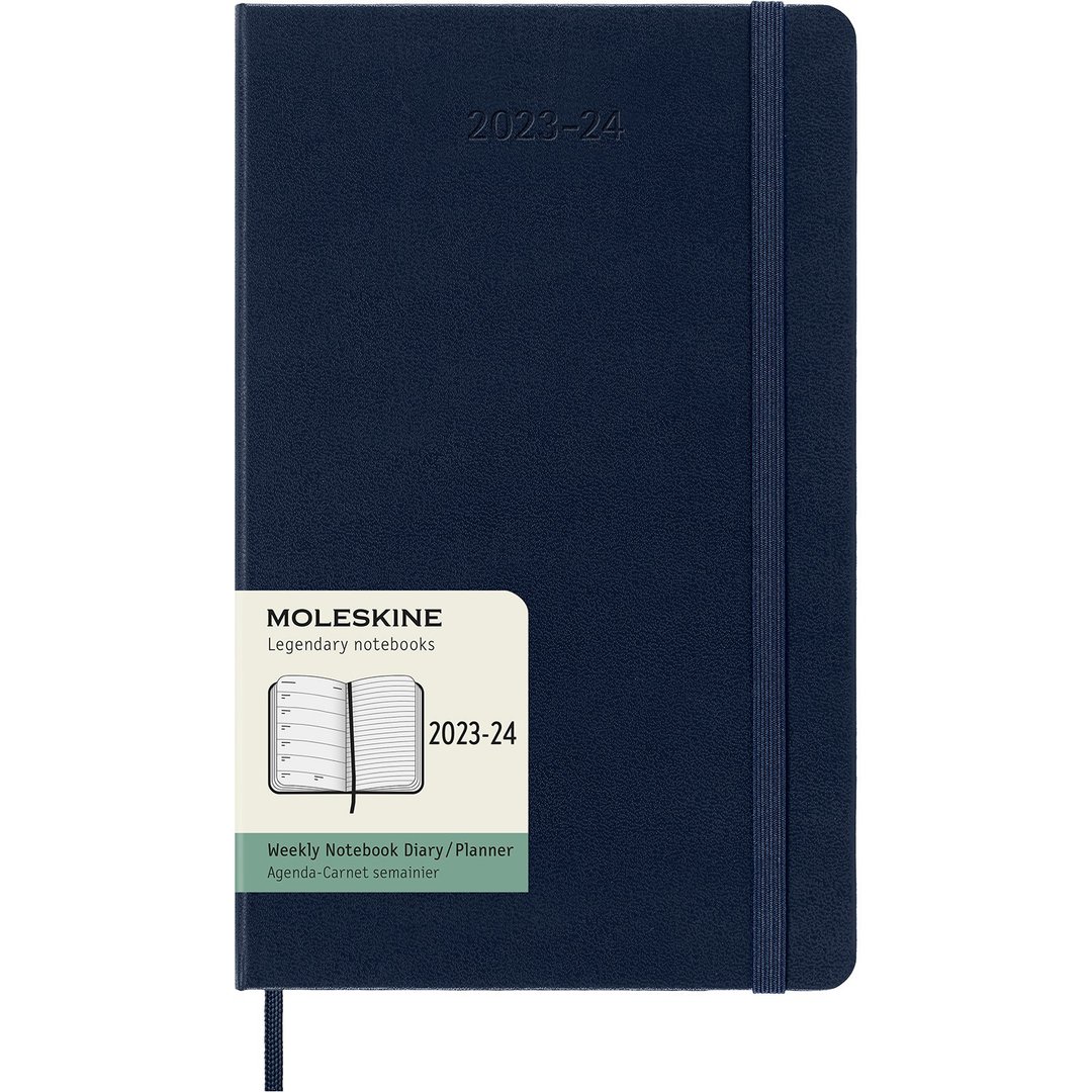 _勿上架__勿上架_MOLESKINE 2023-24 周记手帐 18M 硬壳 L型 蓝 - 笔记本/手帐 - 纸 蓝色