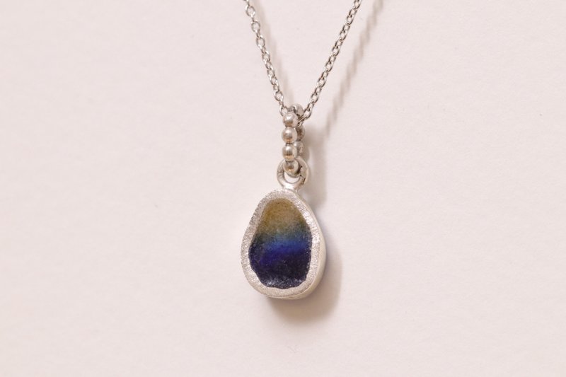 光之七宝项链 - 项链 - 银 蓝色