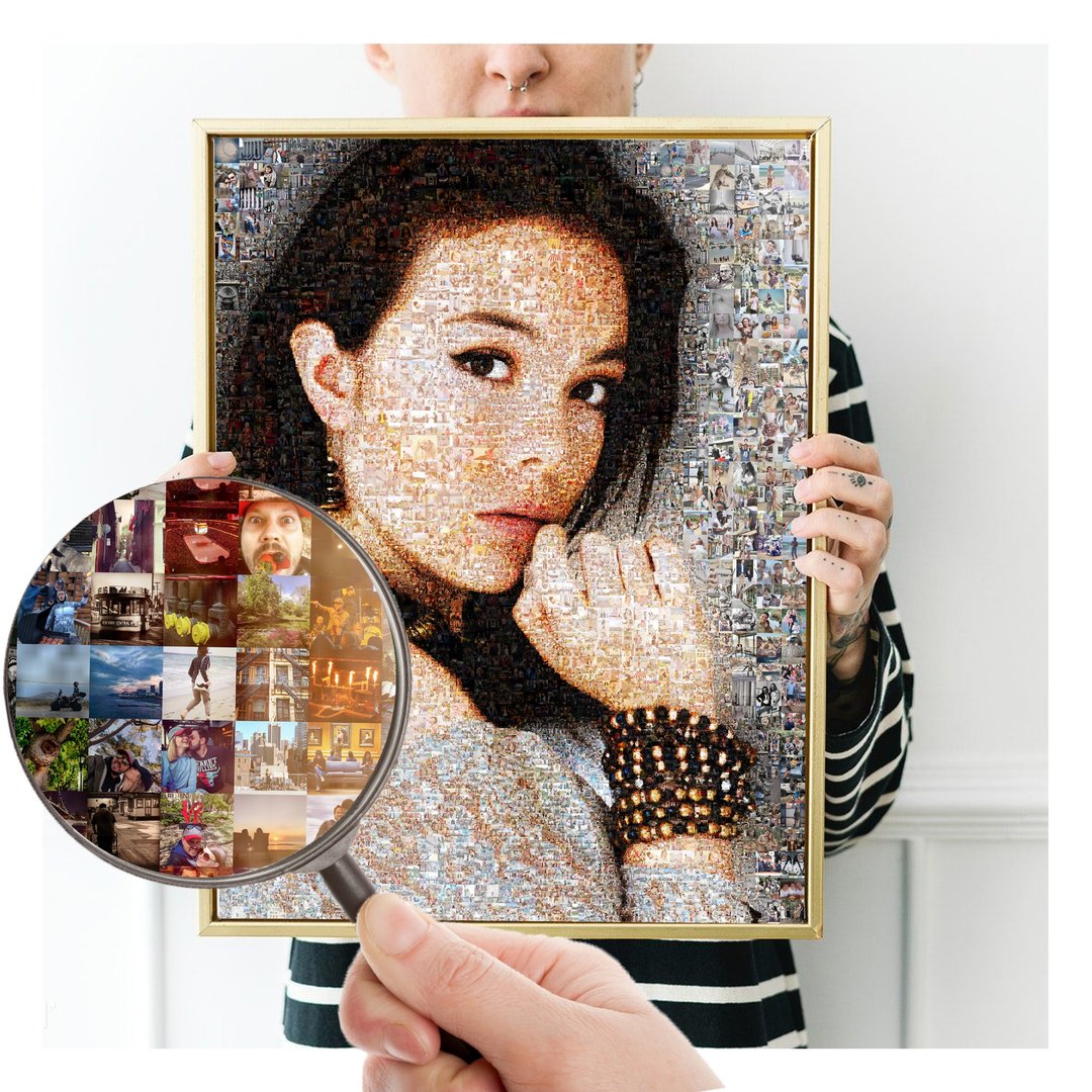 您的专属照片拼贴画、订制马赛克写真、个性化马赛克 - 海报/装饰画/版画 - 其他材质 