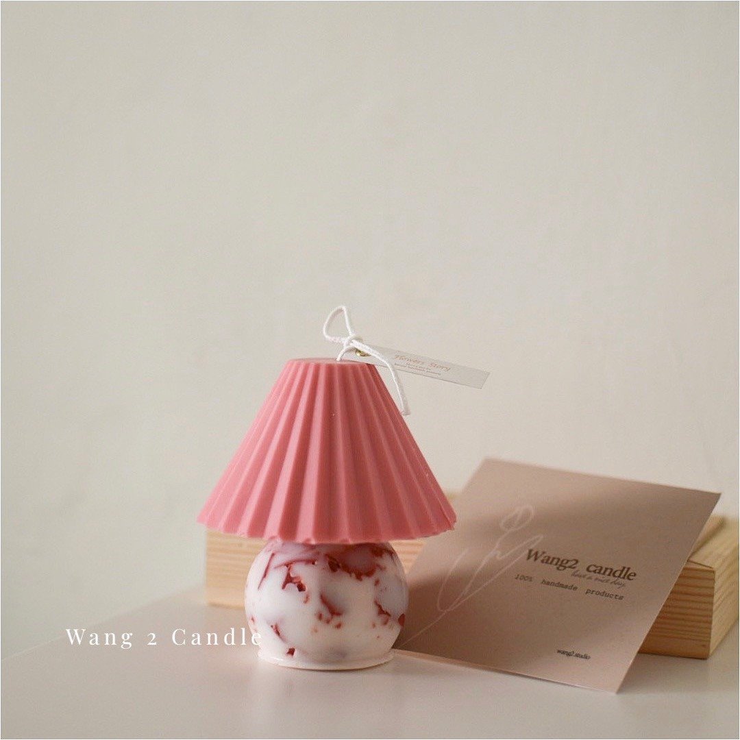 干燥玫瑰系列 台灯蜡烛 大豆蜡 居家摆设 香氛 蜡烛 精油 candle - 蜡烛/烛台 - 蜡 