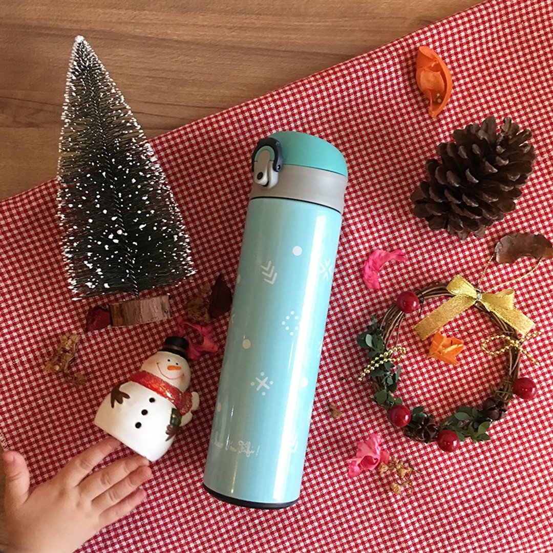 FiFi保温瓶480ml－冬天毛衣(蓝) - 水瓶/水壶 - 其他材质 粉红色