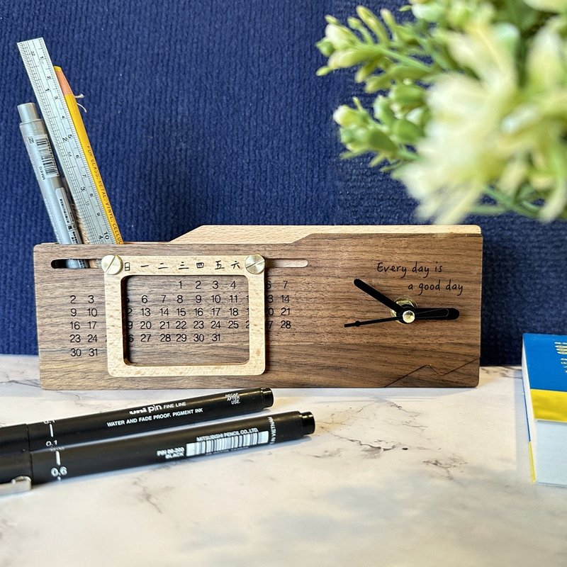 日日是好日 - 多功能万年历【定制化、办公室、居家】 - 年历/台历 - 其他材质 咖啡色