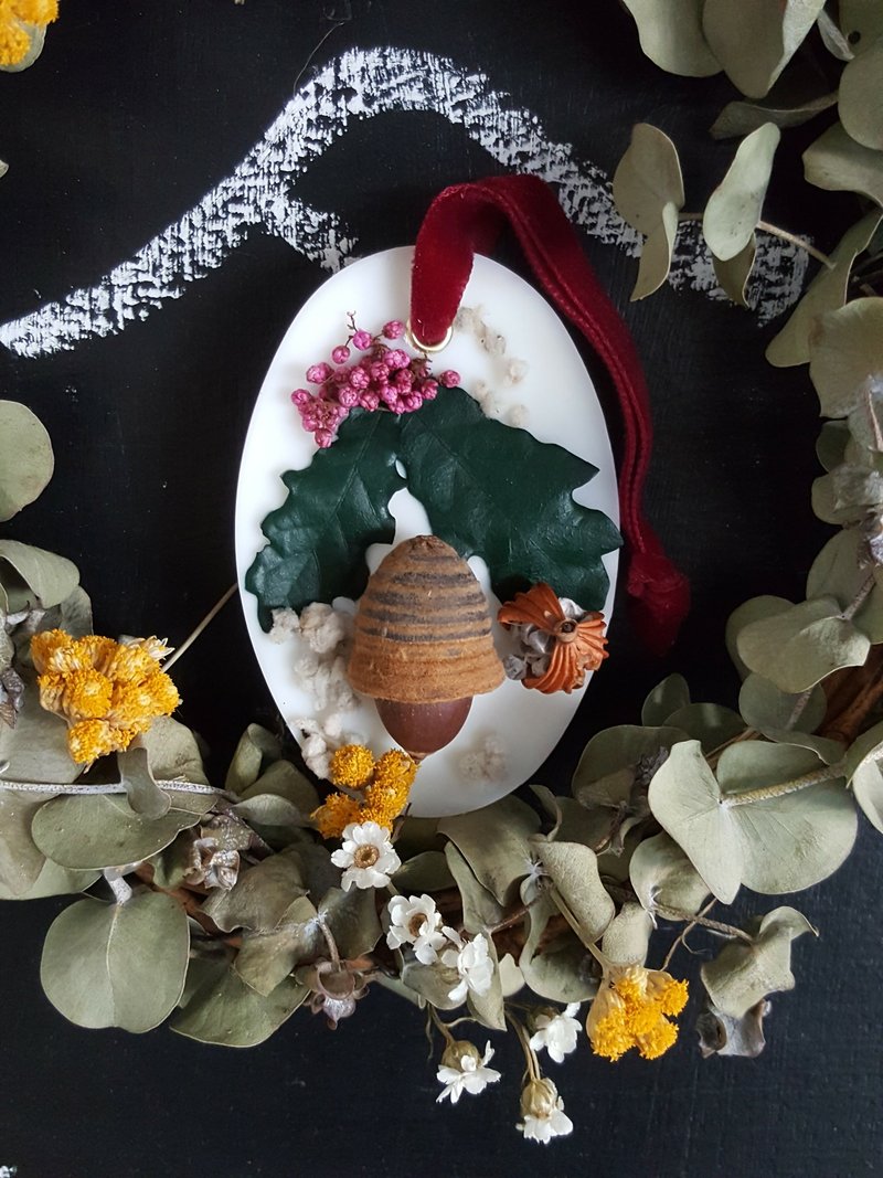 庆圣诞薰香砖/ 圣诞礼物/居家摆饰/送礼 - 香薰/精油/线香 - 蜡 白色