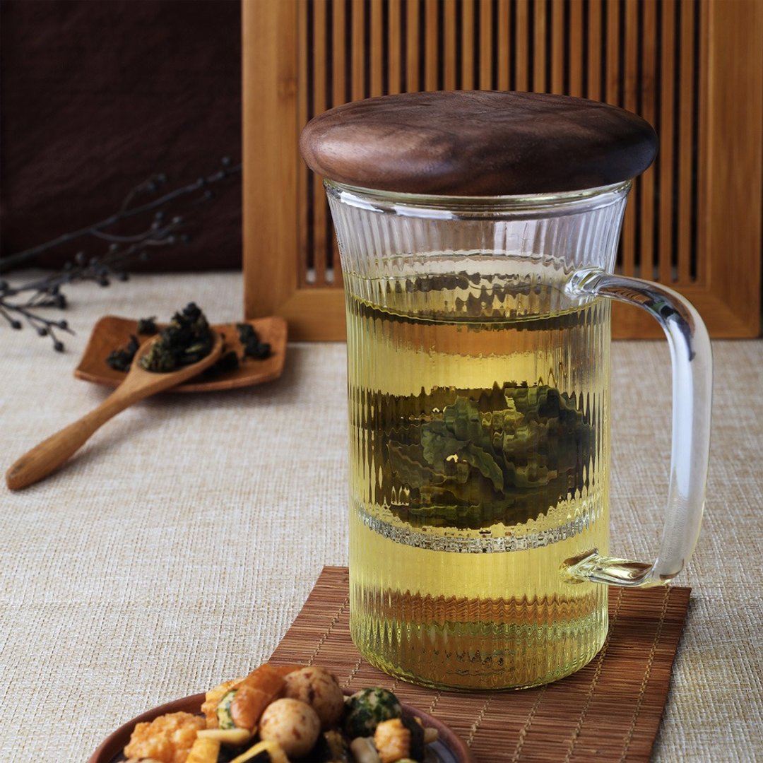 束光玻璃马克杯(450ml) - 茶具/茶杯 - 玻璃 咖啡色