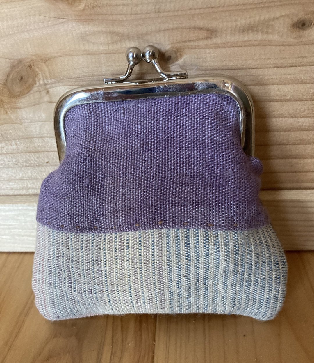 Hand-woven hemp purse C - 皮夹/钱包 - 棉 