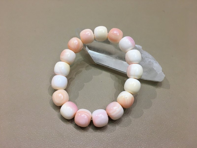 粉砗磲方枕形手链 - 改善运程 辟邪 招财 - 手链/手环 - 水晶 