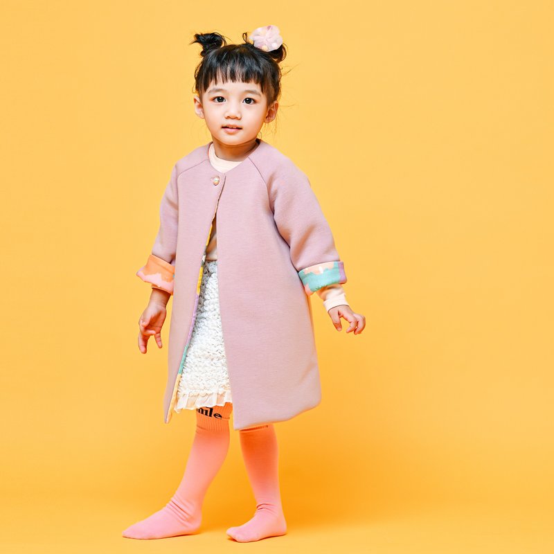 棉花糖名媛外套-秋冬保暖太空棉 淑女外套 过年春节亲子童装 - 童装外套 - 棉．麻 粉红色