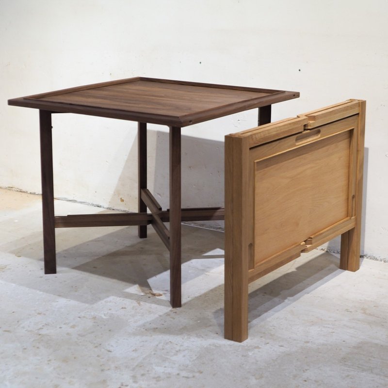 Burumu Mahjong Table Set 麻雀折叠桌组 - 餐桌/书桌 - 木头 咖啡色