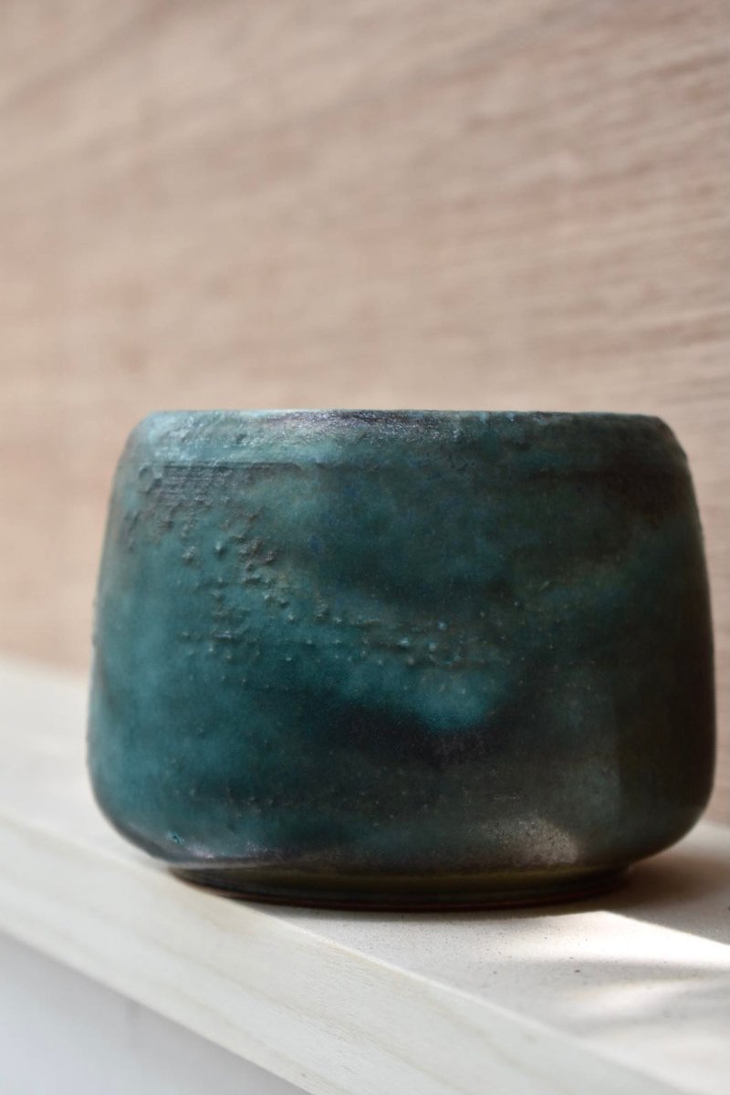 陶事  海床系列-水方 - 茶具/茶杯 - 陶 蓝色