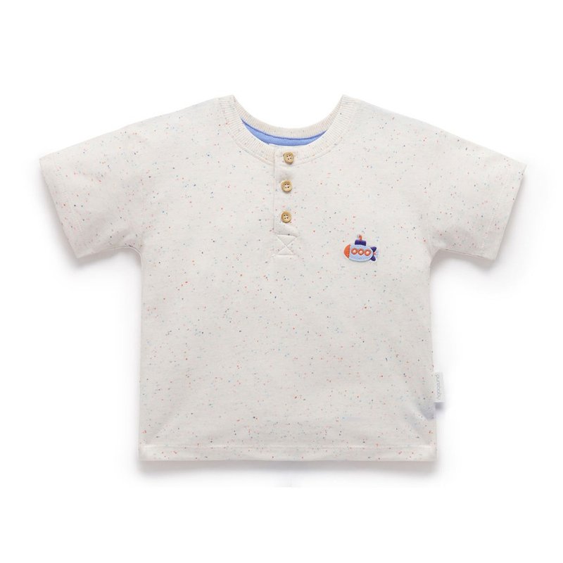 澳洲Purebaby有机棉男童装上衣12M-4T 米白潜水艇 - 童装上衣 - 棉．麻 