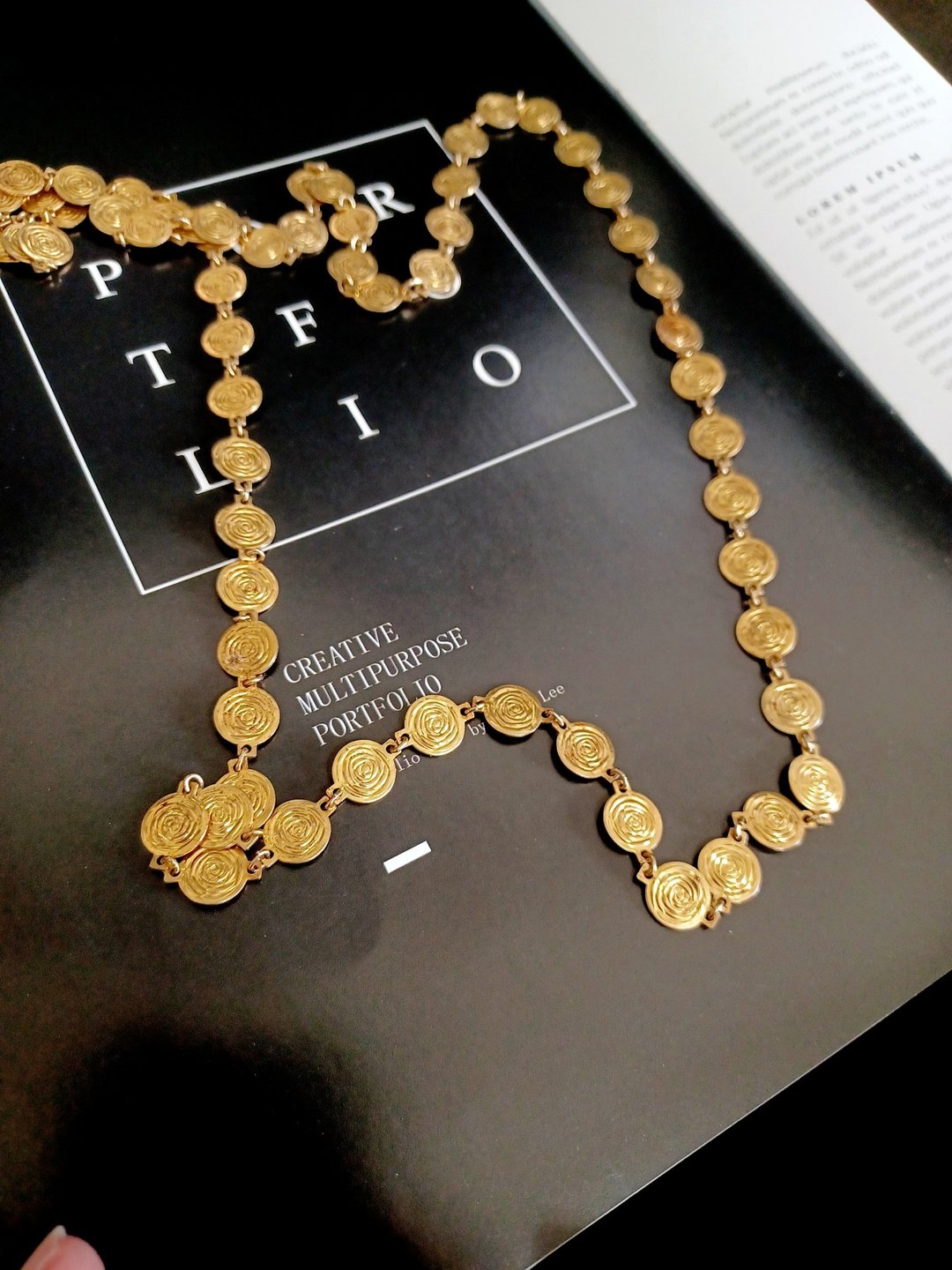 vintage jewelry 古典金币造型长链  项链 - 项链 - 其他金属 