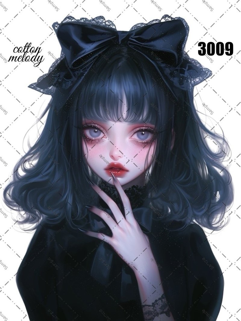 original sticker o.3009 人物贴纸 原创贴纸 cotton melody - 贴纸 - 纸 