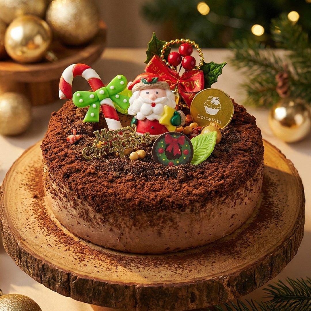 XMAS圣诞节限定 | 多茄米拉 | 圣诞版OREO巧克力重奶酪(六寸) - 蛋糕/甜点 - 新鲜食材 咖啡色