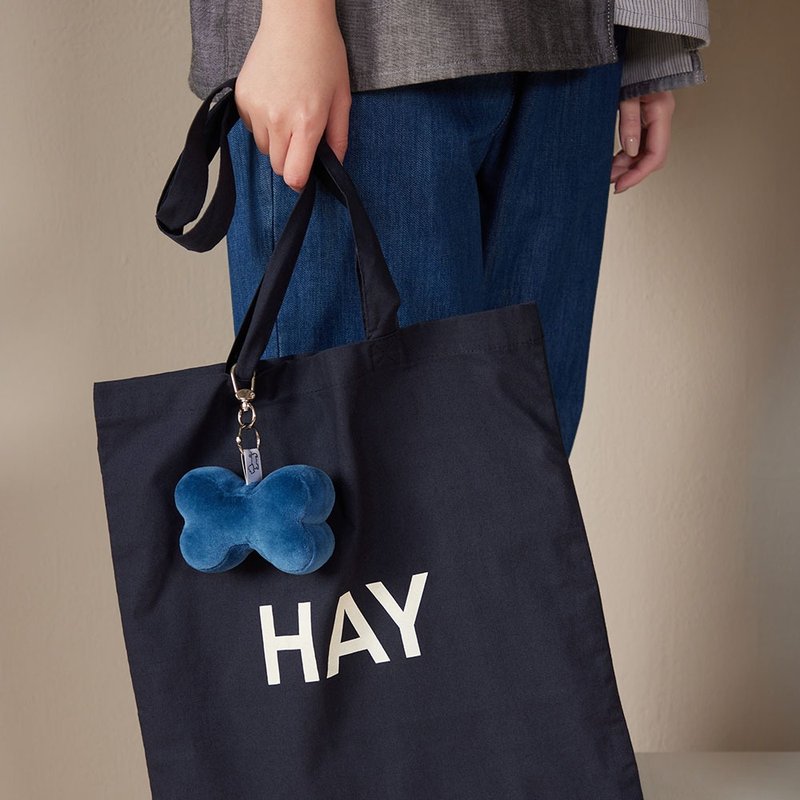 立体骨头吊饰-普鲁士蓝 - 吊饰 - 其他人造纤维 蓝色