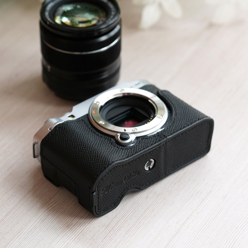 适用机型 FUJIFILM X-M5 手掌纹皮革相机底座皮套 - 相机包/相机袋 - 真皮 多色