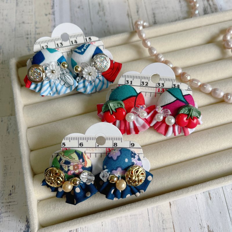 wow Handmade-帽子欧蕾  耳环 - 耳环/耳夹 - 其他材质 