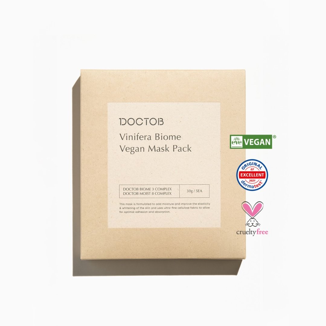 Vinifera Biome 葡萄籽抗氧修护面膜-DOCTOB韩国纯素保养品牌 - 面膜/冻膜 - 其他材质 