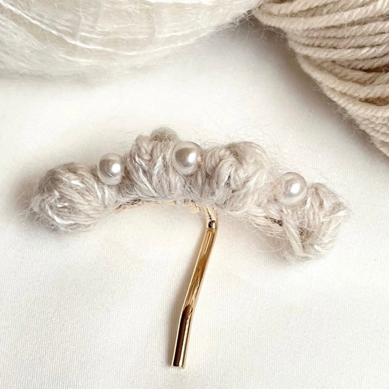 马尾扣/温暖泡泡 - 其他 - 羊毛 白色