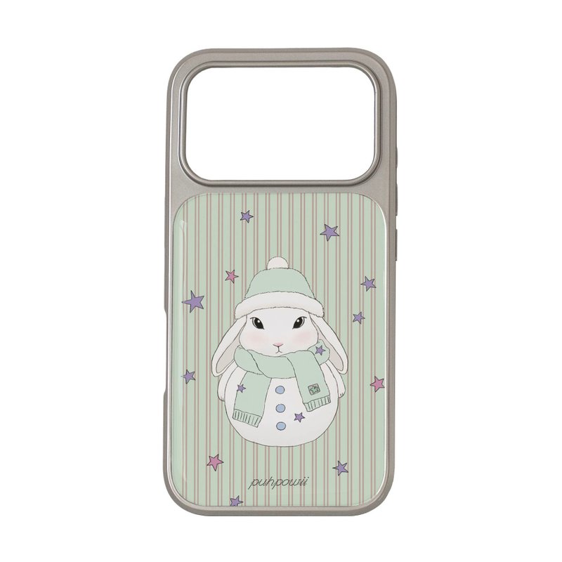 雪人 (开心果绿) 银色 Phone Case - 手机壳/手机套 - 其他材质 绿色