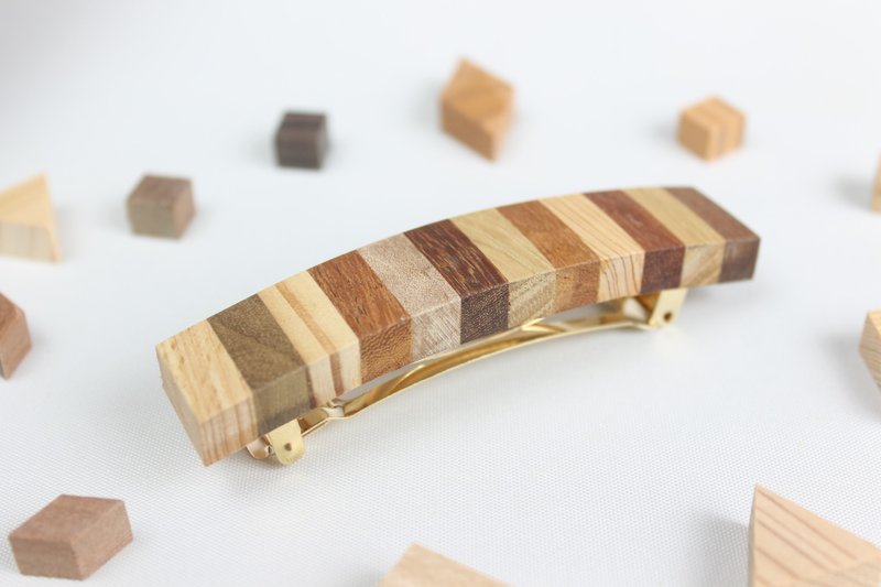 Parquet stripe Valletta - 发饰 - 木头 卡其色