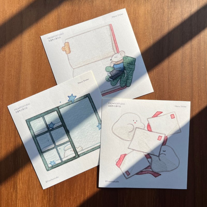 冬日暖暖 可书写memo贴纸组 - 贴纸 - 其他材质 