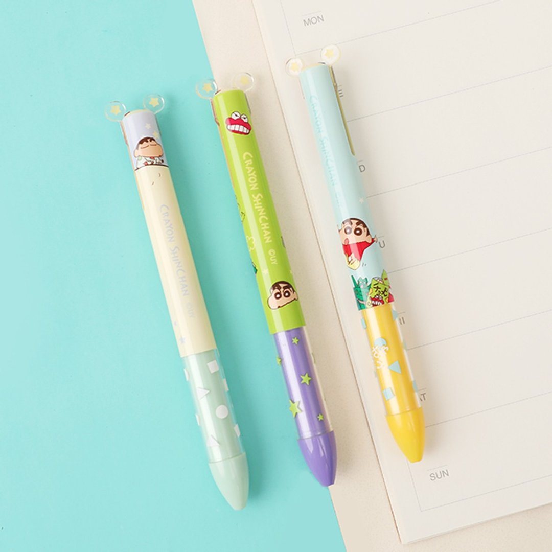 蜡笔小新双色原子笔 - Crayon Shinchan 正版授权文具 - 圆珠笔/中性笔 - 其他材质 多色