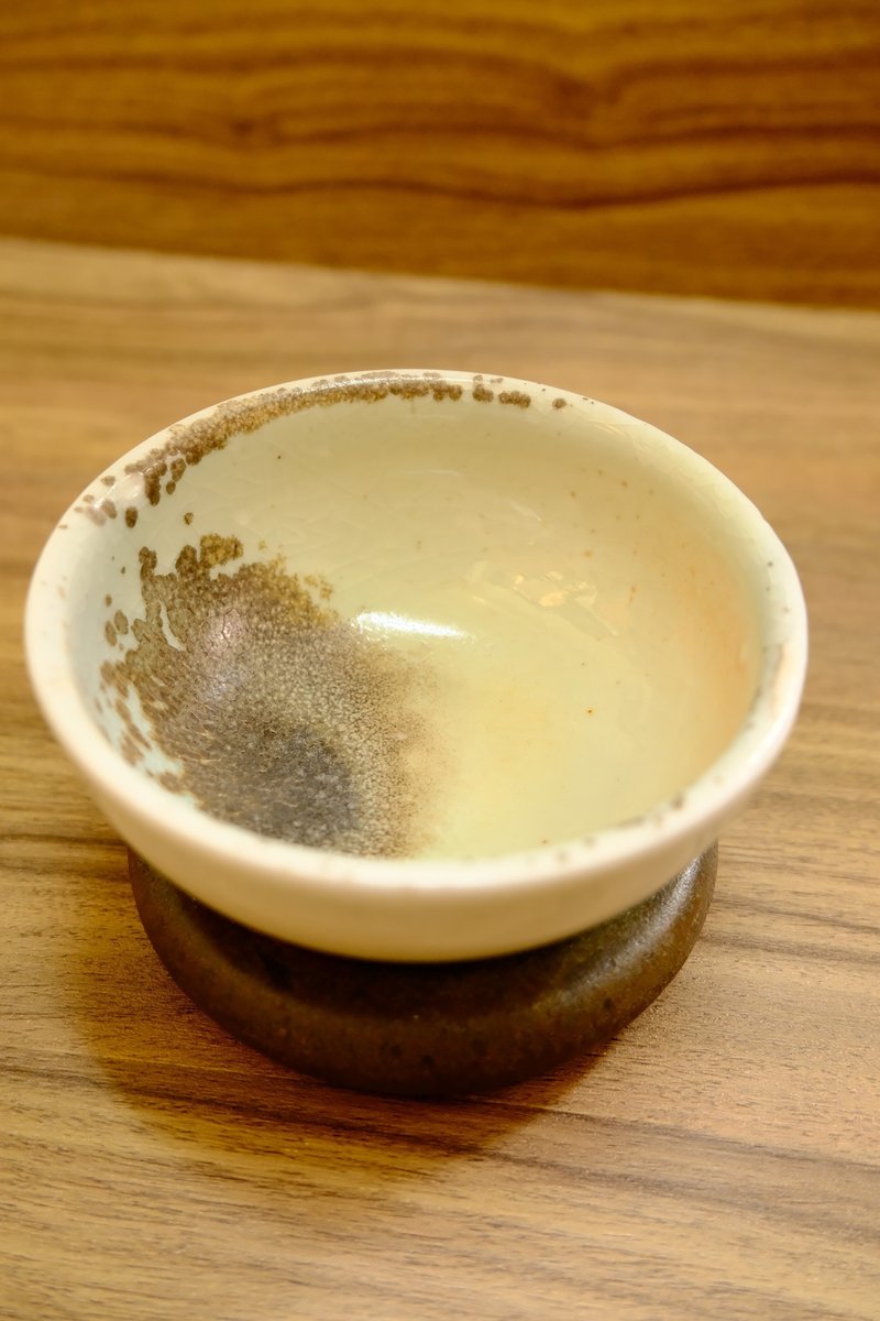 柴烧茶杯 - 落灰志野结晶茶杯 - 陶艺 - 陶 蓝色