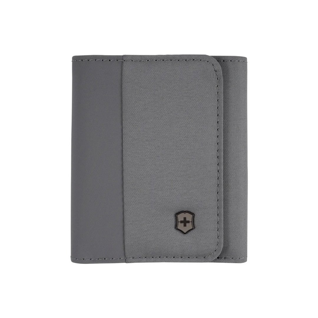 VICTORINOX 瑞士维氏 Travel Essentials 三折短夹 灰 653366 - 皮夹/钱包 - 聚酯纤维 灰色