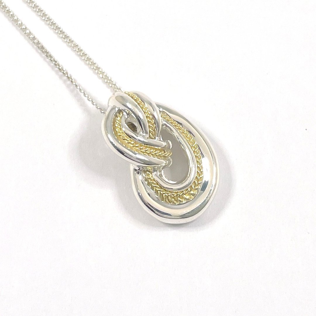 [日本直销，二手，状况良好] Tiffany & Co. 项链，扭结绳，925银/18K黄金 - 项链 - 纯银 银色