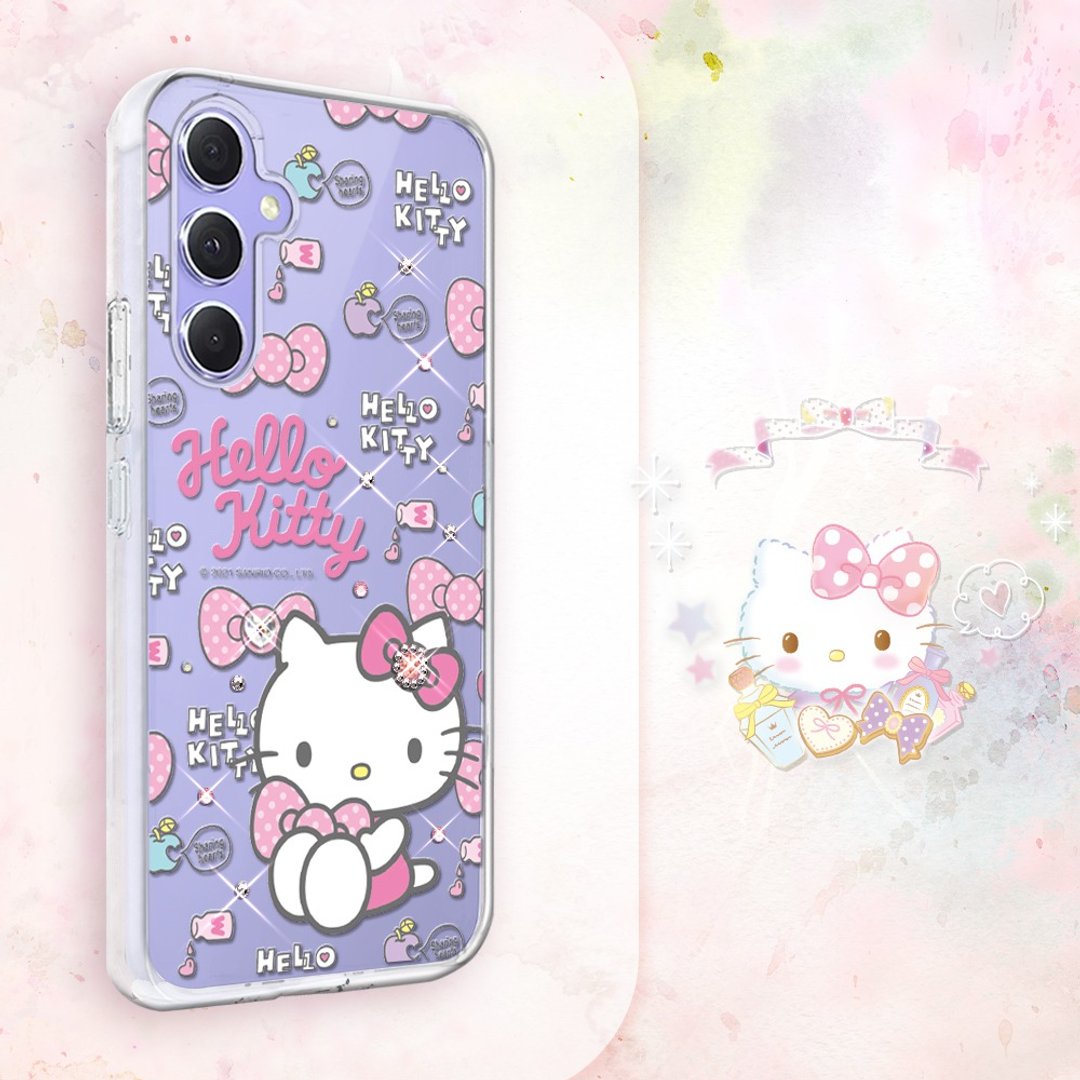 Samsung Galaxy A55/A54/A53/A35 轻薄军规防摔水晶壳-凯蒂粉幸运 - 手机壳/手机套 - 其他材质 多色