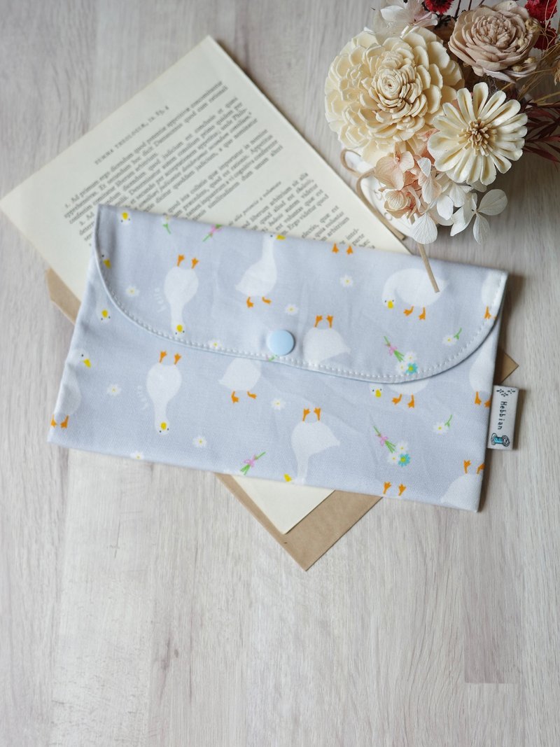 灰鹅 － 红包袋 存折包 口罩包  | 海柏手作 - 零钱包 - 棉．麻 红色