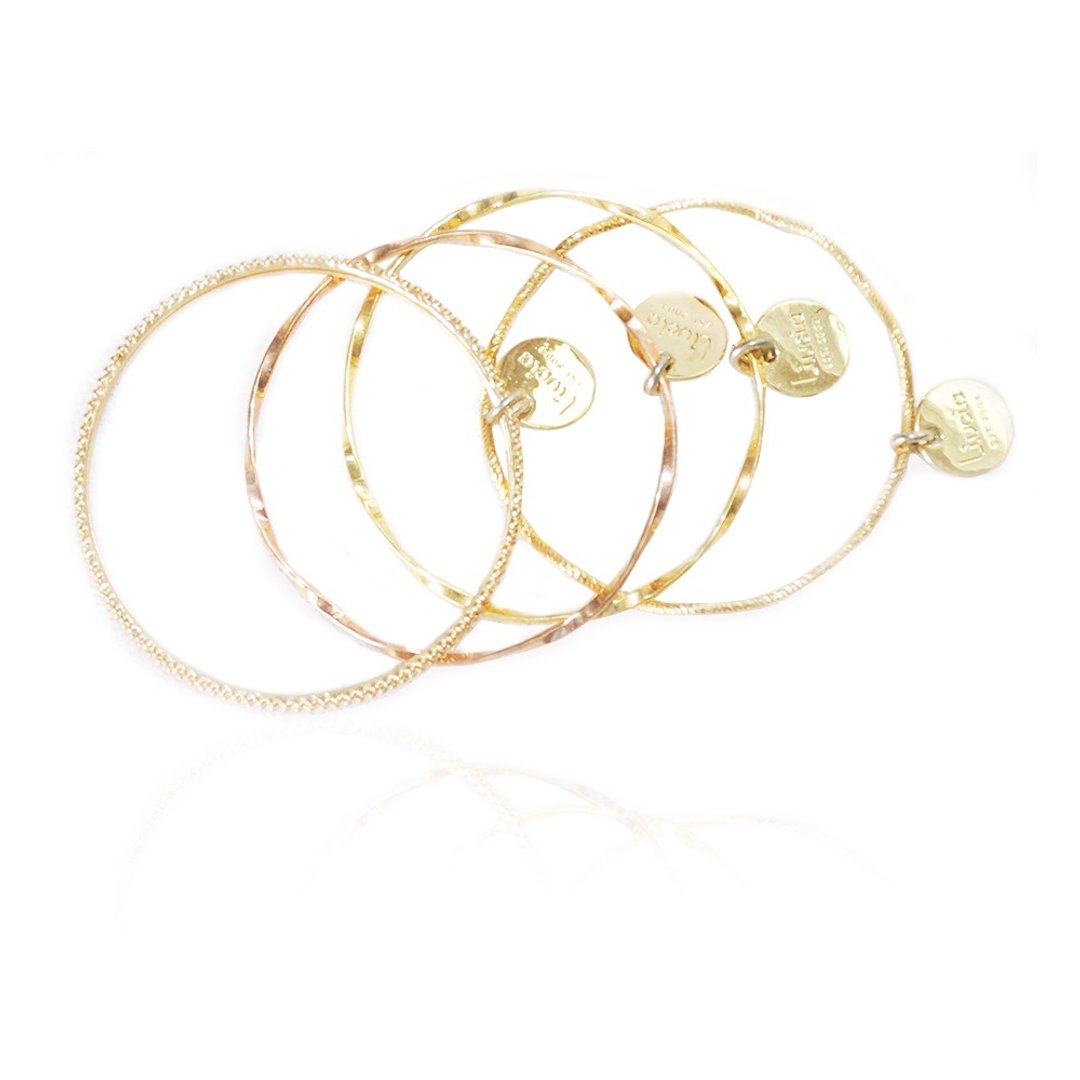Trelly Bangle Set - 手链/手环 - 玫瑰金 金色