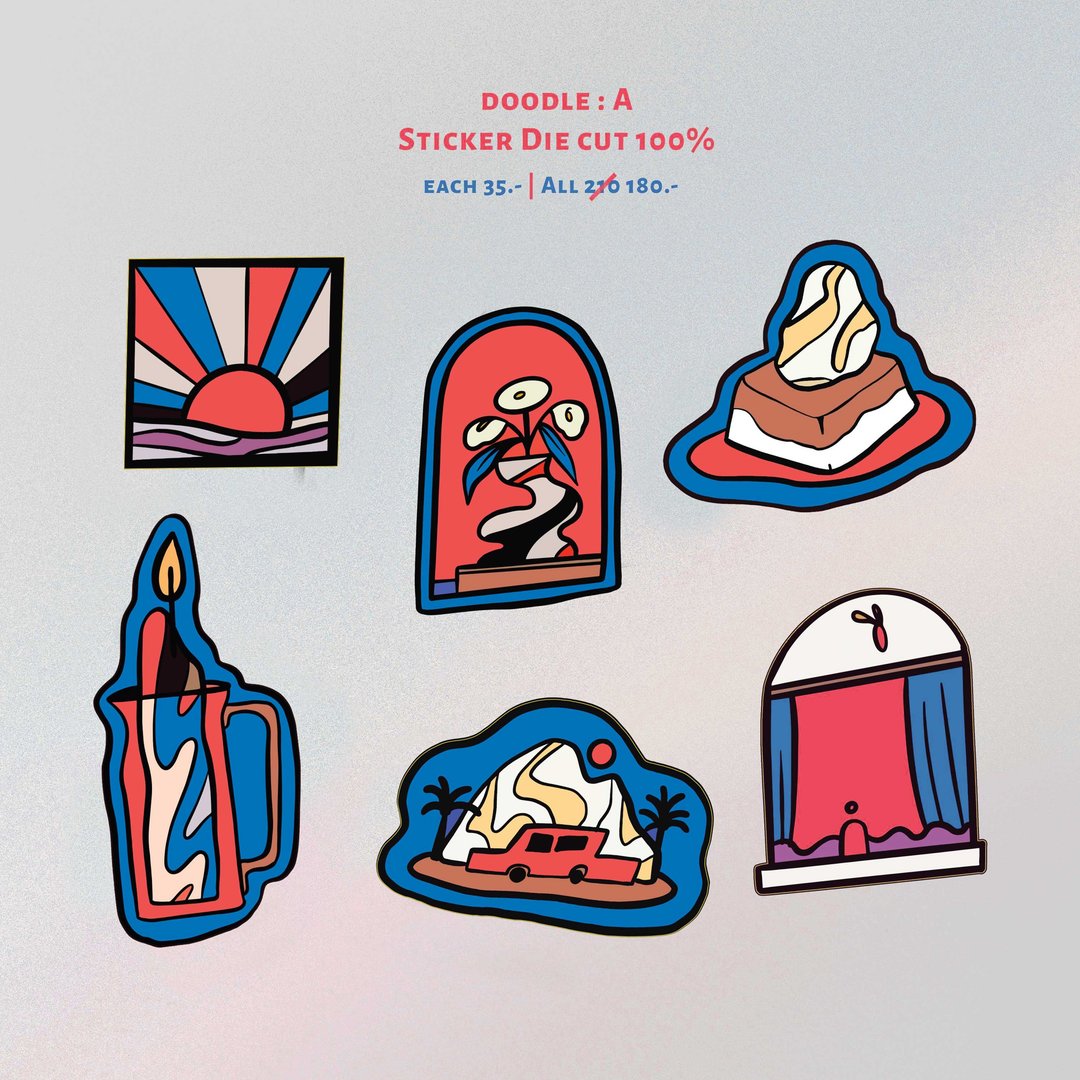 Sticker Pack | Doodle 01 - 贴纸 - 纸 红色