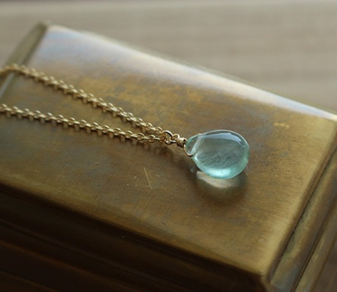 Pinkoi 代购 - [Outlet]绿萤石<AAA> 项链 (K14GF) - 项链 - 宝石 绿色