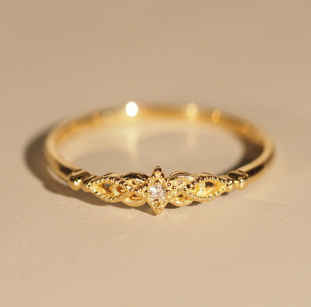 18K金圣夜戒指 18K Gold The Holy Night Ring - 戒指 - 贵金属 