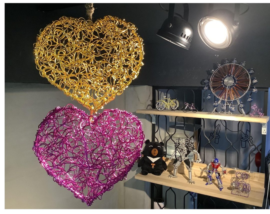 Wire lover 台湾手作铝线职人 织心金属编藤球 定制铝线创作 - 摆饰 - 铝合金 