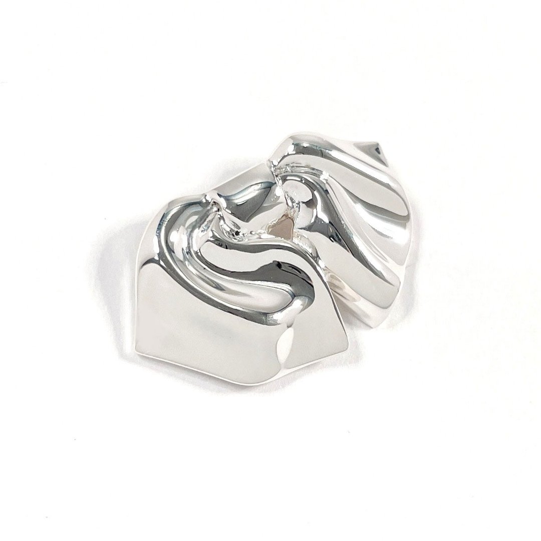 【日本直送 二手美品】蒂芙尼 TIFFANY&Co. 缎带造型坠饰 银 925 稀有 古董 - 项链 - 纯银 银色