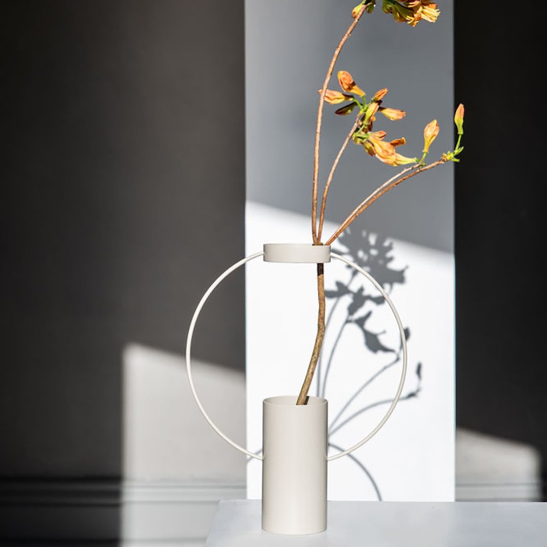 Moon 花器/花瓶 大型米色 - 花瓶/陶器 - 其他金属 