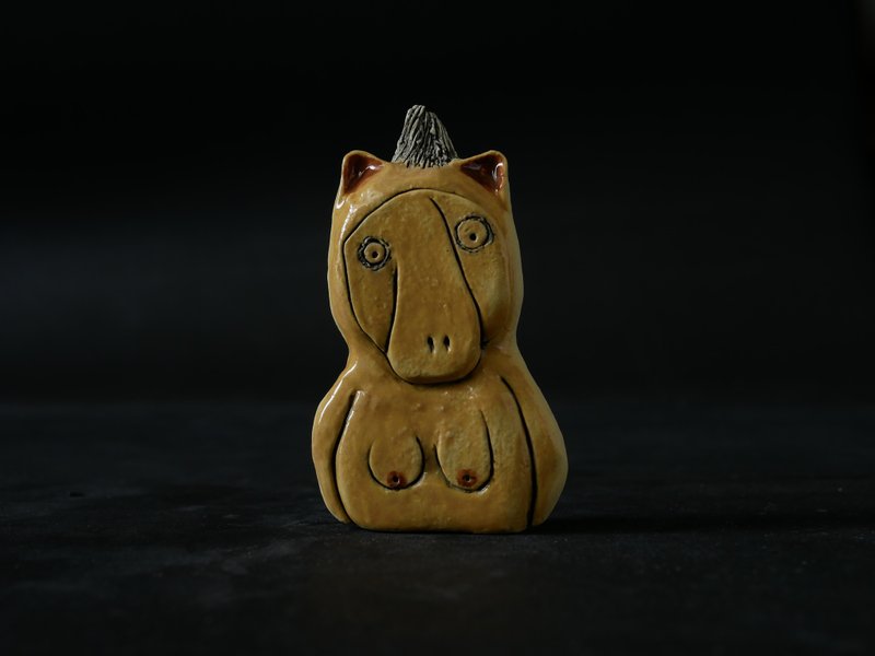 被压扁的达可压-怪兽公仔 - 玩偶/公仔 - 陶 橘色