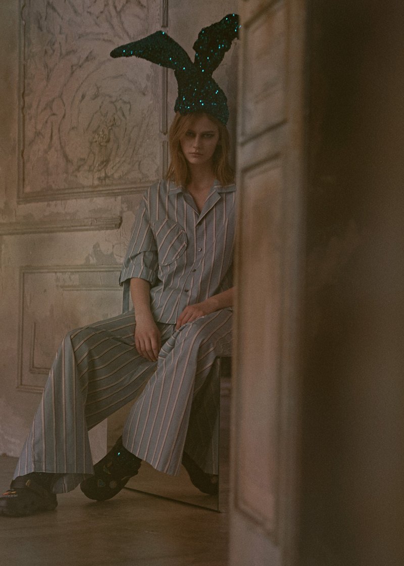 Kenny 古巴领休闲衬衫 - 女装衬衫 - 棉．麻 绿色