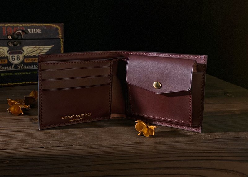 真皮零钱袋短夹 立体钱袋款 - 皮夹/钱包 - 真皮 红色