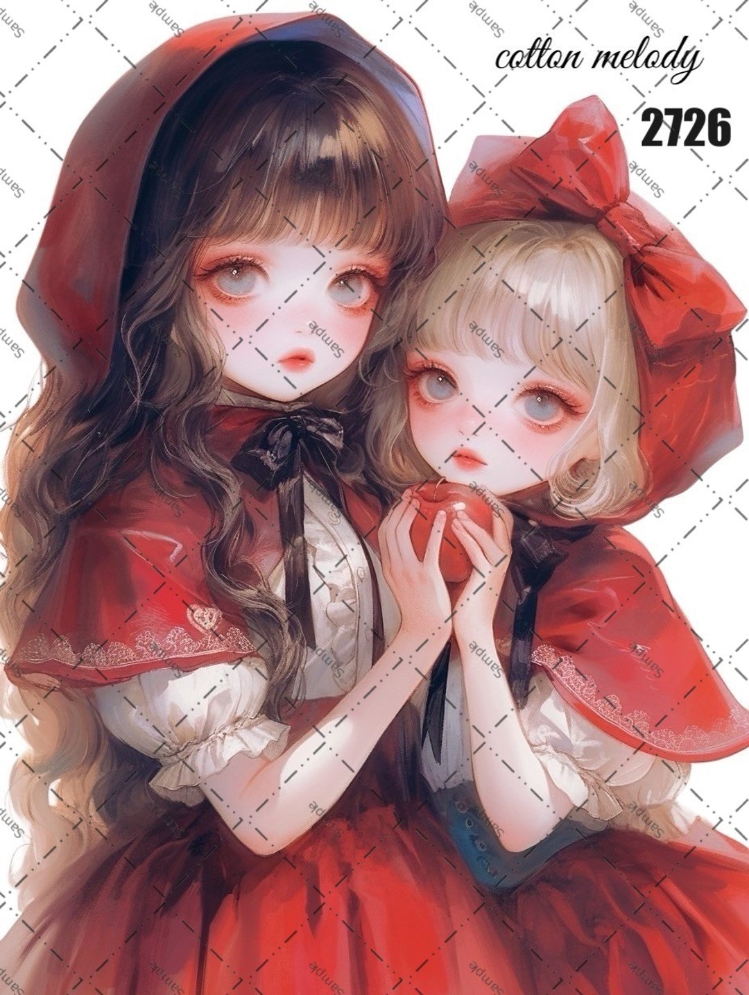 original sticker no.2726 人物贴纸 原创贴纸 原创人物贴纸 装饰贴纸 cotton melody - 贴纸 - 纸 
