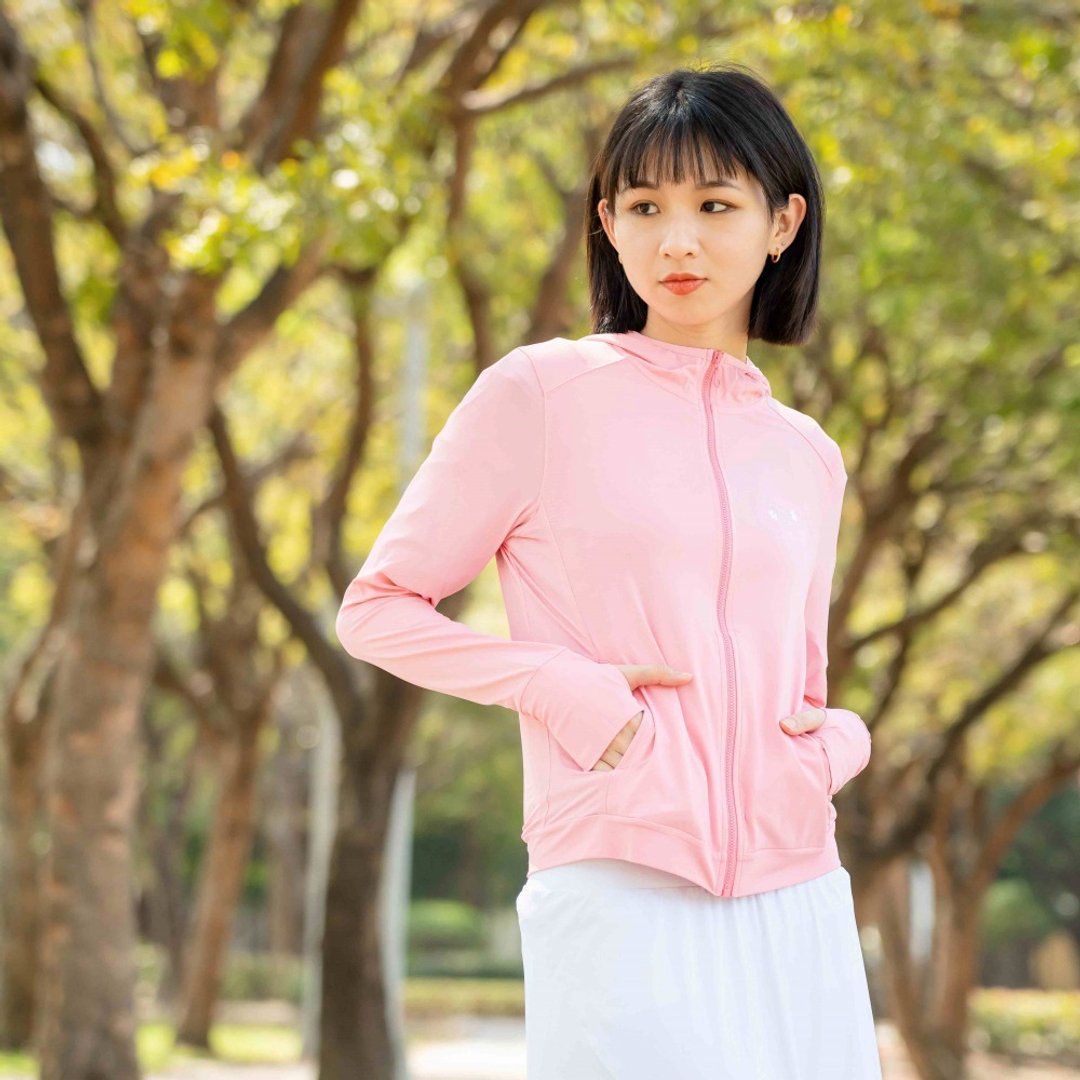 MEGA COOUV】女款-冰感防晒机能连帽外套UV-F403X - 女装上衣 - 其他材质 