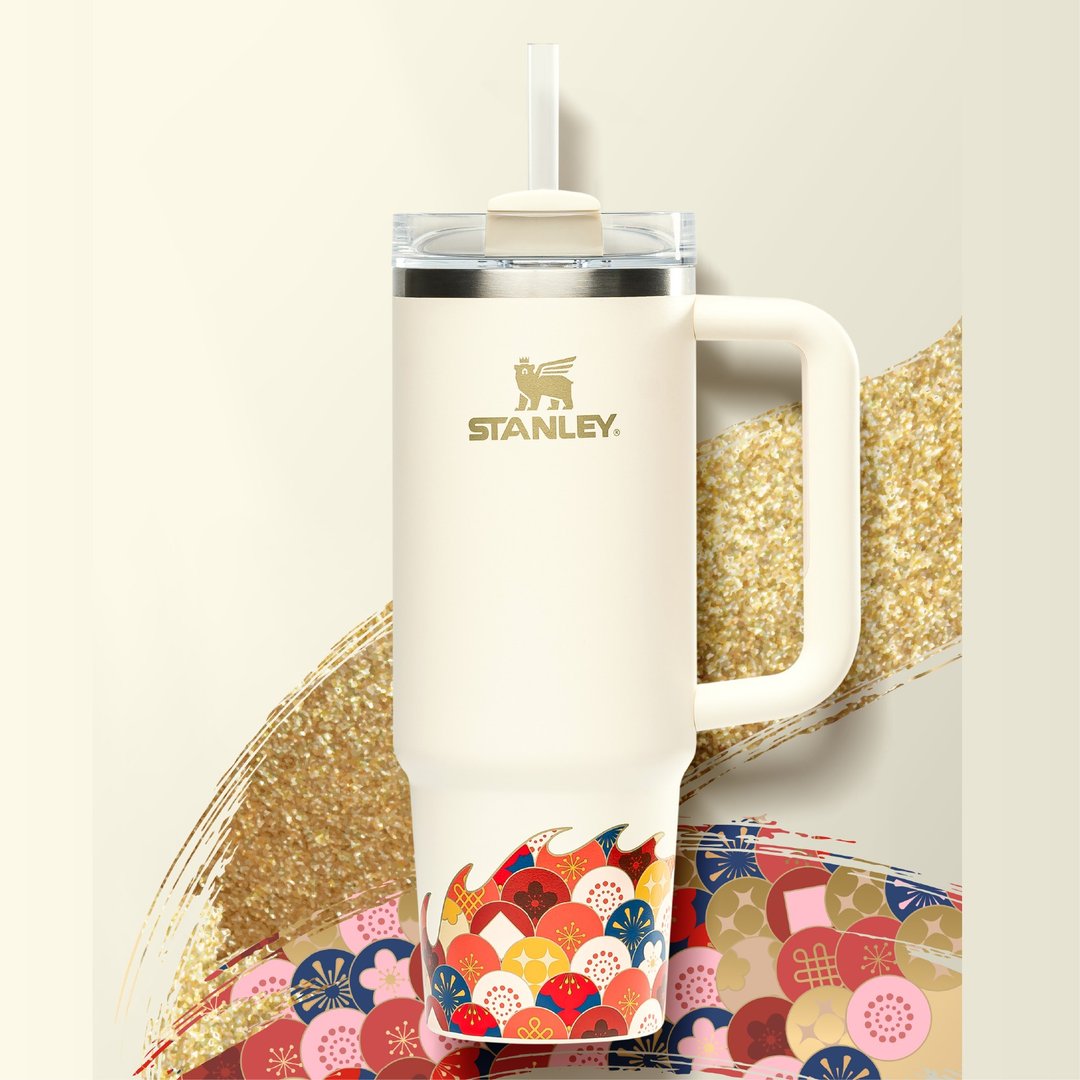 STANLEY 龙年限定款 吸管随手杯 2.0 0.88L / 玫瑰金 - 保温瓶/保温杯 - 不锈钢 多色