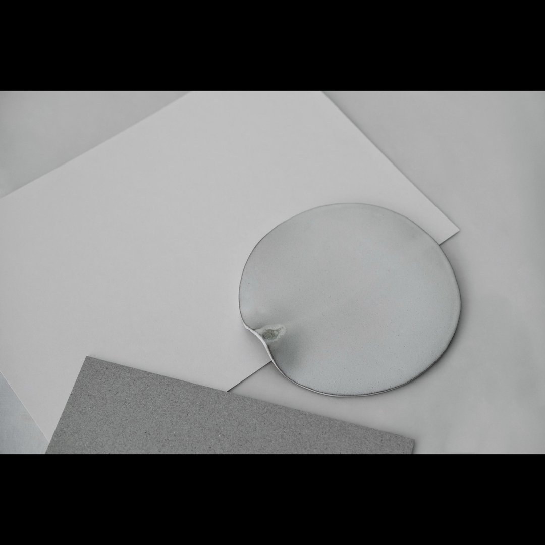 no25de_结晶流釉曲型陶盘 /ceramic 2020 - 摆饰 - 陶 
