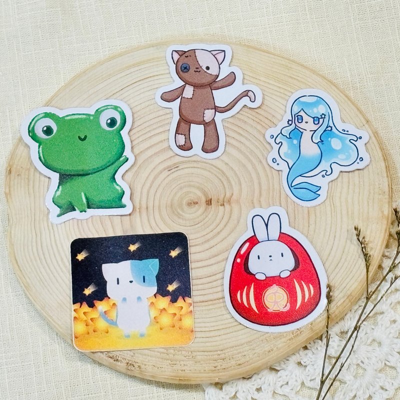 可爱插画-防水贴纸 - 贴纸 - 纸 
