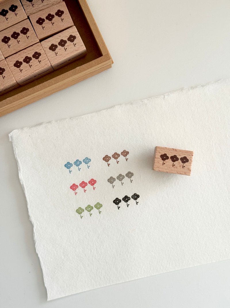 印章 | 三朵花 - 印章/印台 - 橡胶 