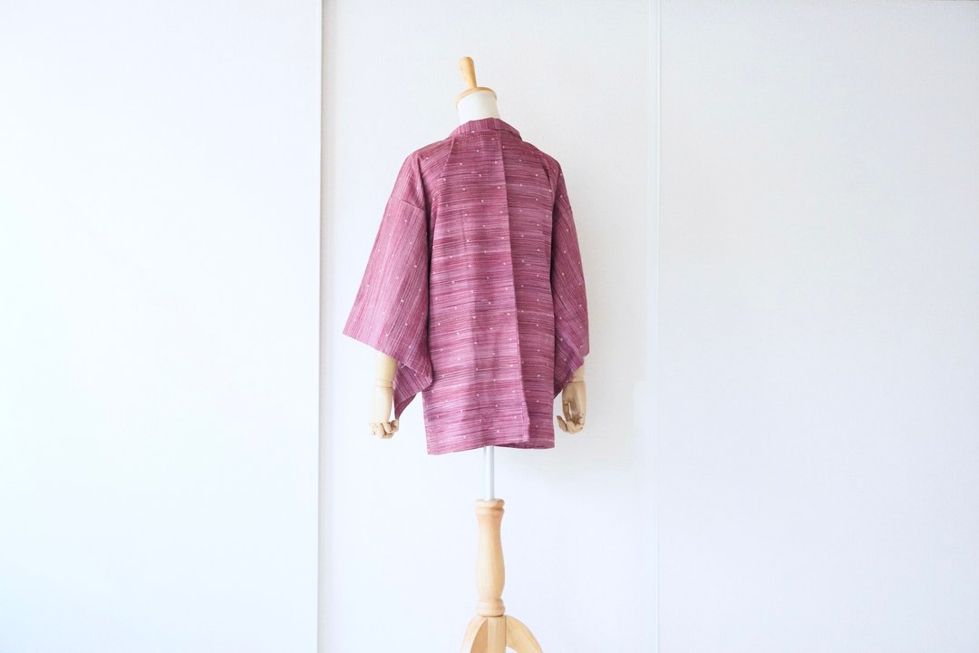 Kimono jacket, traditional kimono, authentic kimono, haori jacket /4910 - 女装休闲/机能外套 - 聚酯纤维 紫色