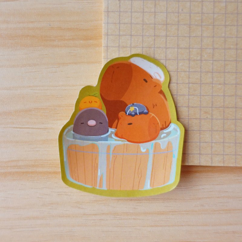 【插画贴纸】动物系列 - 贴纸 - 纸 咖啡色